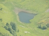 Вид на озеро с Панорамы на Военно-Грузинской дороге